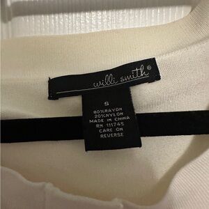 Willi Smith Ivory Knit Top